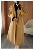 Women's Plus Size Long Double-Sided Wool Coat - Autumn/Winter 2025 Collection