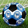 Hertha Bsc 9 Indoor Soccer Ball Colorful Machine Stitched PVC Size 5 Team Training Competition Ready Durable High-Bounce Cool Sports Gift