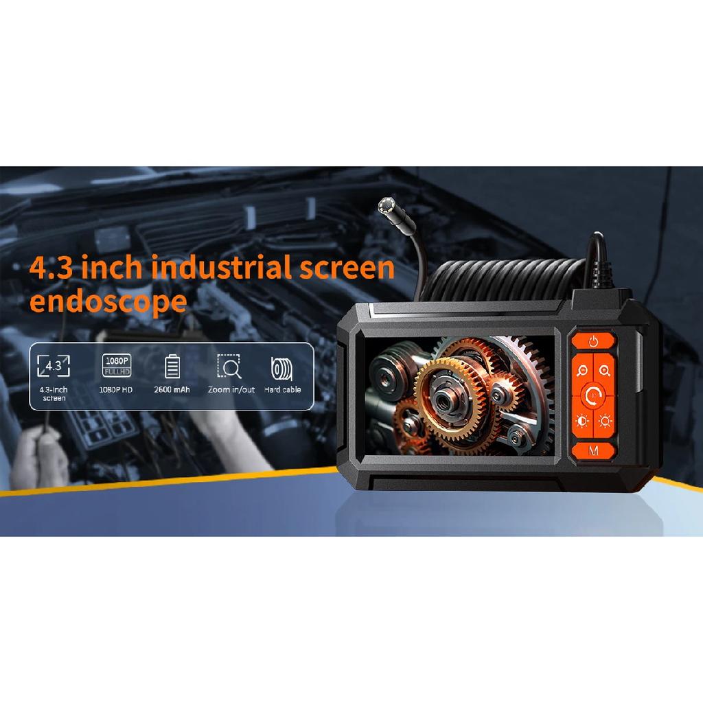 1080P Automotive Boroscope Endoscopic Car Drain Piping Channel Inspection Endoscope Camera Industrial Accessories For Cars 8mm