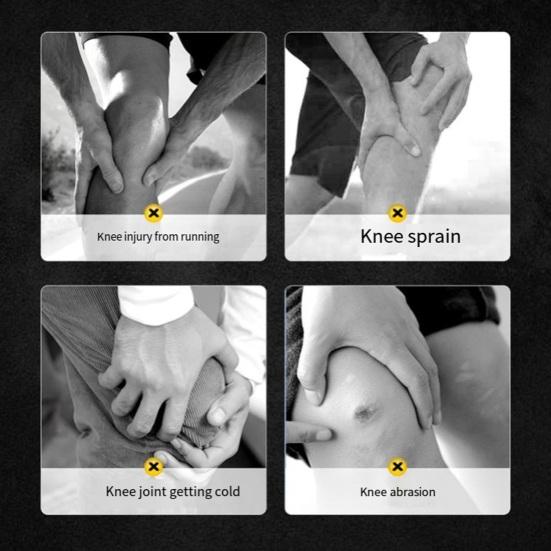 Kniebandage für Damen und Herren mit Patella-Gelpolster, Kompressions-Knieschutz für Meniskusriss, Kniebandage zur Schmerzlinderung bei Arthritis-Schmerzen beim Training mit seitlichen Stabilisatoren