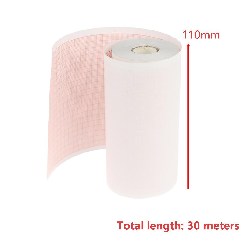 Electrocardiograph Printer Paper Thermal Ecg Paper Clear Accurate Grid High Sensitivity For Hospital Medical Use 50/63/80/110Mm