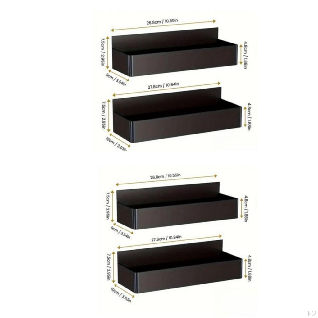 4x Refrigerator Spice Rack Fridge Side Storage Shelf Multifnctional Washing Machine Organizer for