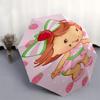 Strawberry-Themed Auto-Open Close Umbrella with Foldable Design and Iron Frame - Perfect for Fans, Travelers, Daily Use, and Festive Gifts!0