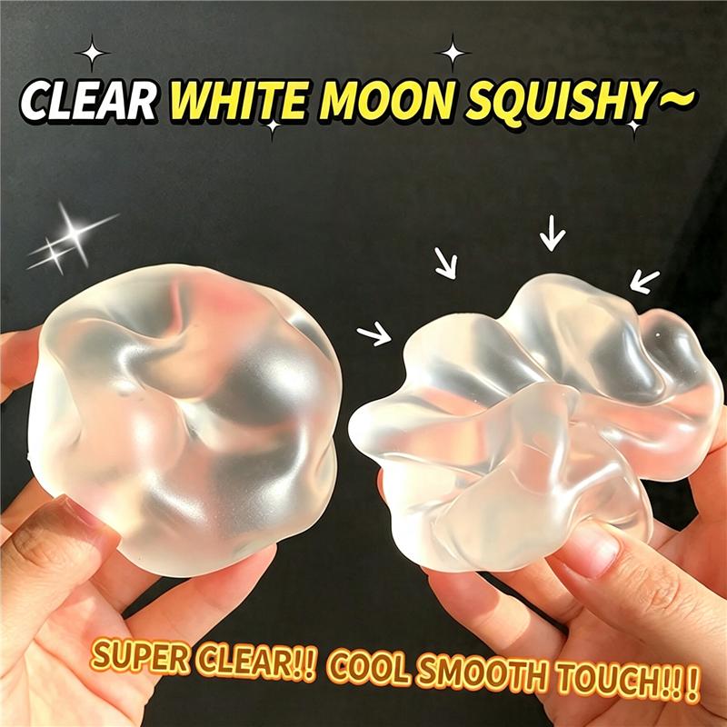 Pearl Gem Squishy Squeeze Toy Vaseline Filled Malleable Non Rebound Anti-Anxiety Soothing Relax Stress Ball Adults Portable Gift
