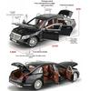 Maßstab 1/24 BENZ E300 Legierungsautoform Ornament Metallguss Limousinenmodell Geschenk für Jungen Sound und Licht Kinder simuliertes Spielzeugauto