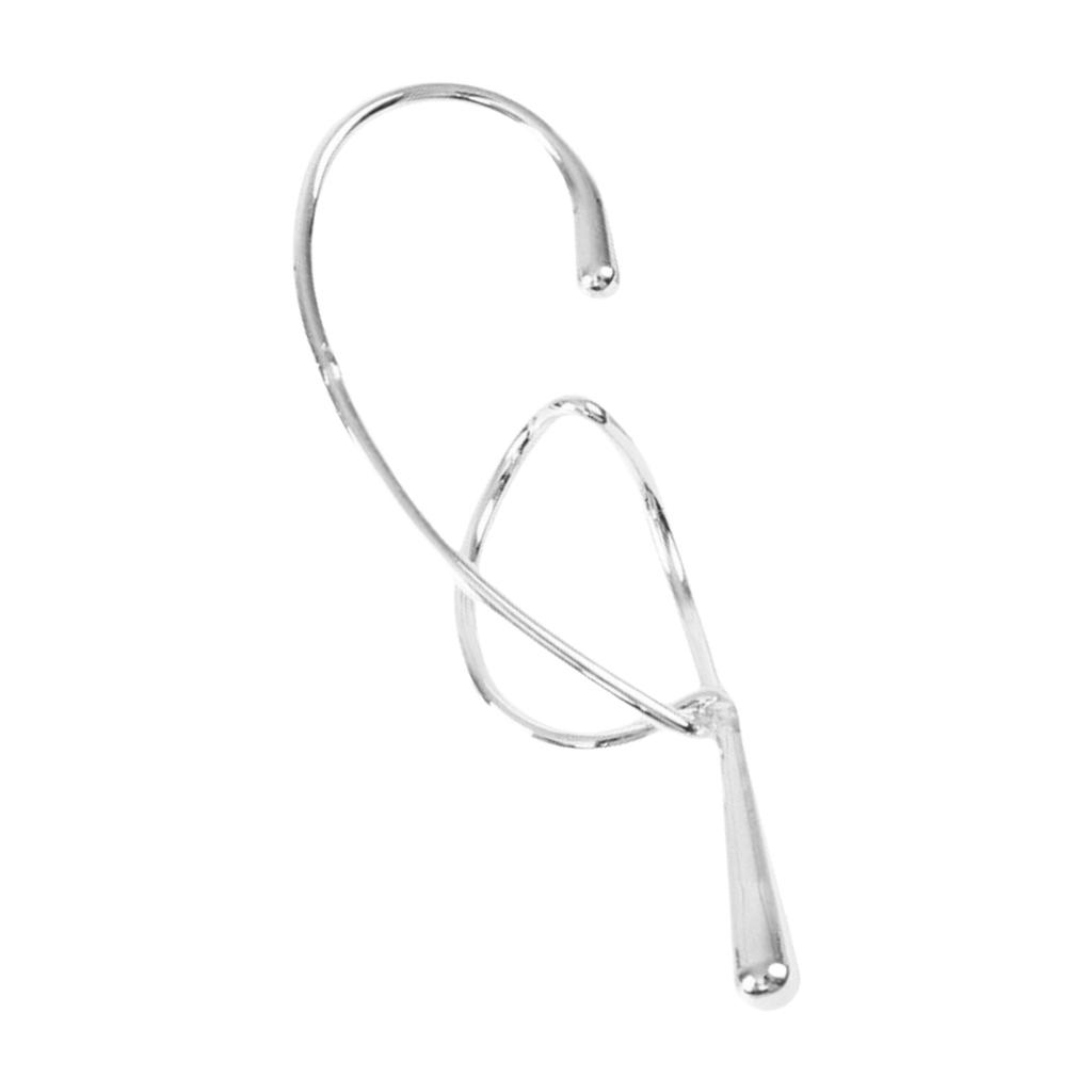 1Pc Fashion Geometric Ear Cuff for Women Exaggerated Metal Twist Line Without Piercing Jewelry Gifts Casual Wear