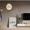 Creative Paper Lantern Shade Nordic Style Folding Pendant Light Art Shade Decorative Light Cover For Living Room Decor