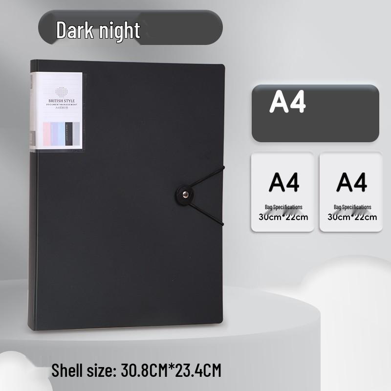 Morandi A4 Transparent Document Holder for Students and Professionals