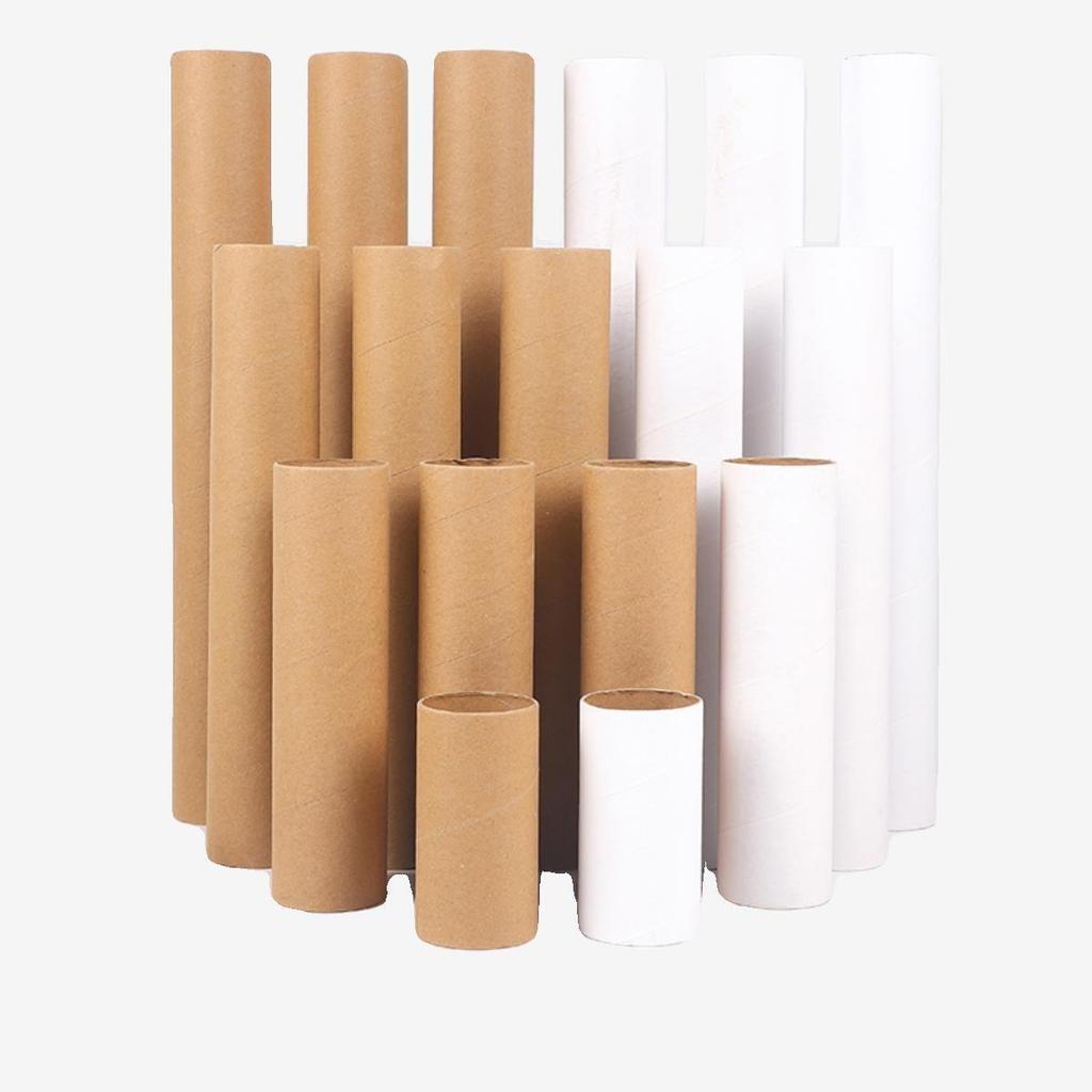 White Embryo Paper Tube Roll for Creative DIY Doodle Crafting and Painting in Kindergarten