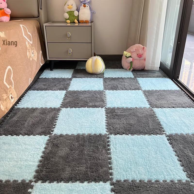 JINGRUIXIANG Plush Bedside Interlocking Foam Mat