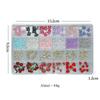 24 Grids, Mixed Nail Decoration Accessories, Rhinestones, Pearls, Beads, Bowknot, Nail Art Jewelry, DIY Tools