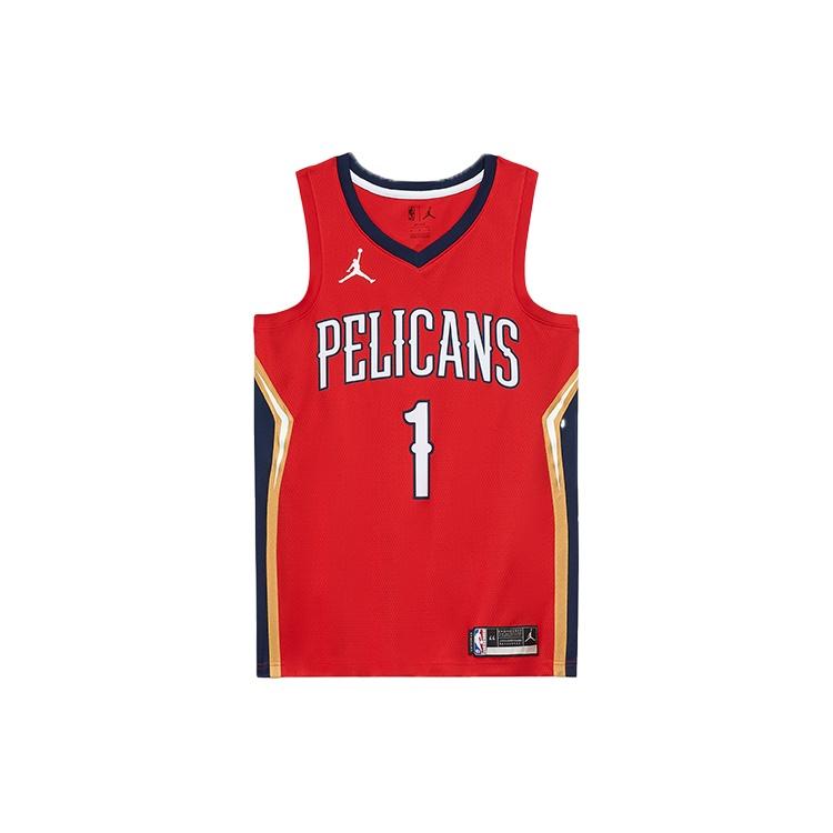 Air Jordan NBA Zion Williamson New Orleans Pelicans 2020/21 Fan Edition Jersey #1 Men s CV9486-660 M