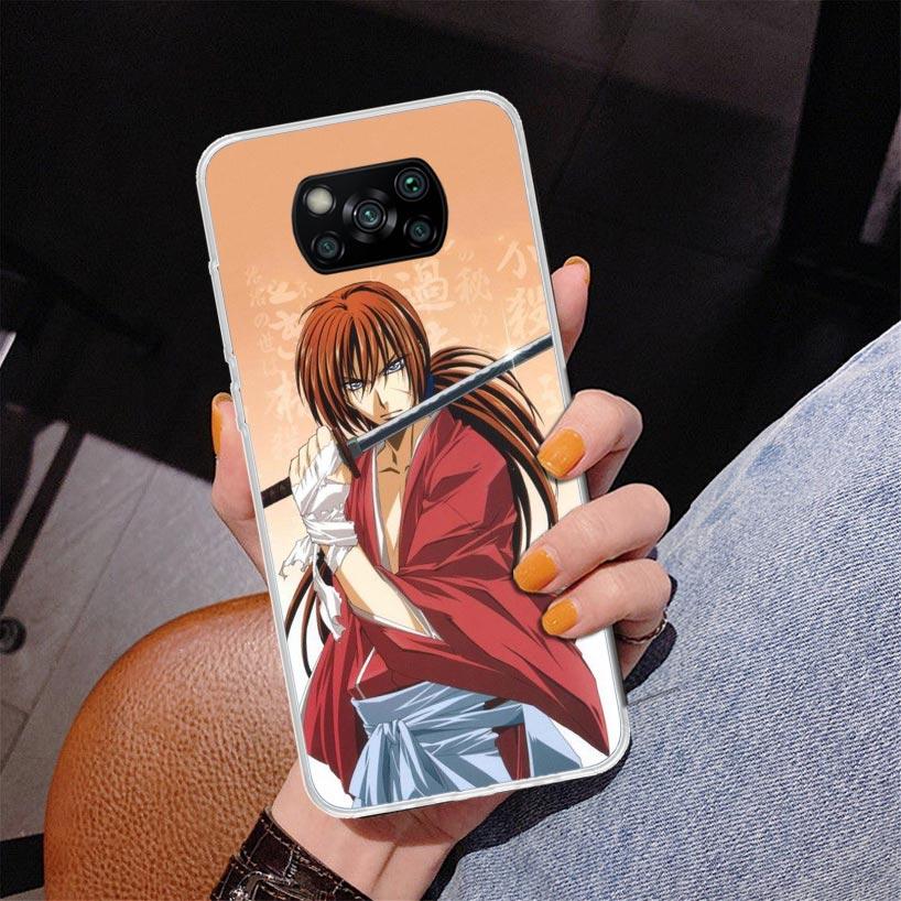 Rurouni Kenshin Anime Phone Case For Xiaomi Poco X7 X6 X5 Pro F7 Ultra Redmi 15C 15 13C 13 12C 12 10 10A 10C 9 9A 9C 9T Cover Po Redmi 10