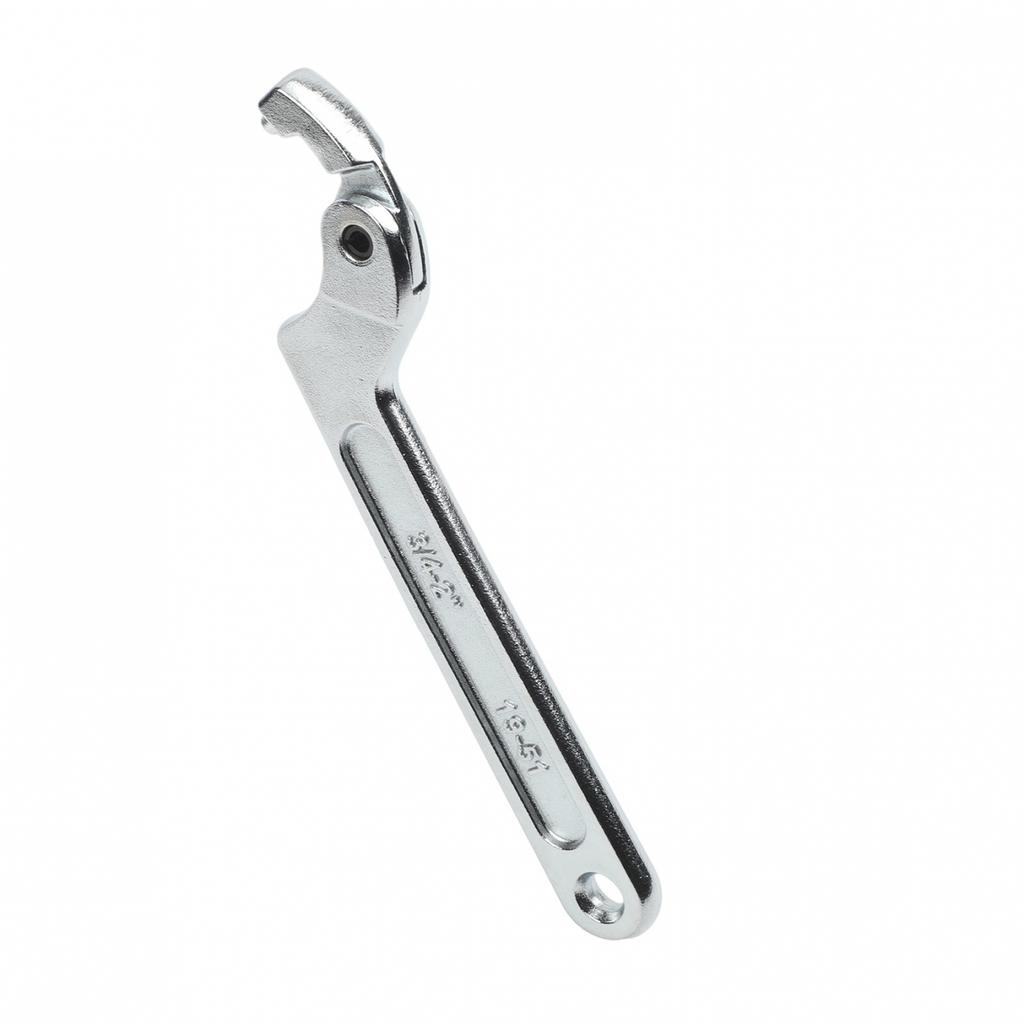Adjustable Hook Spanner Wrench for Motorcycle Shocks with Non Slip Grip Handle