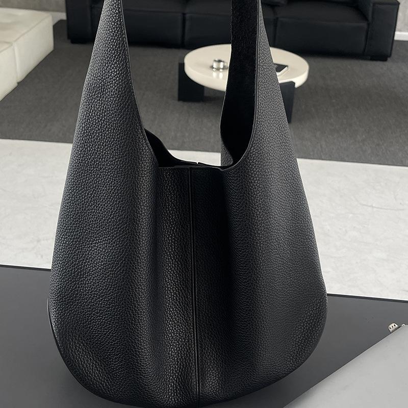 Hochwertige Französische Achseltasche Echte Leder Umhängetasche Pendler Tragetasche für Damen