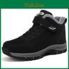 Tuinanle Boots Black Couple Snow Shoes For Women Winter Plush Warm Platform Shoes Non Slip Mans Climbing Shoes