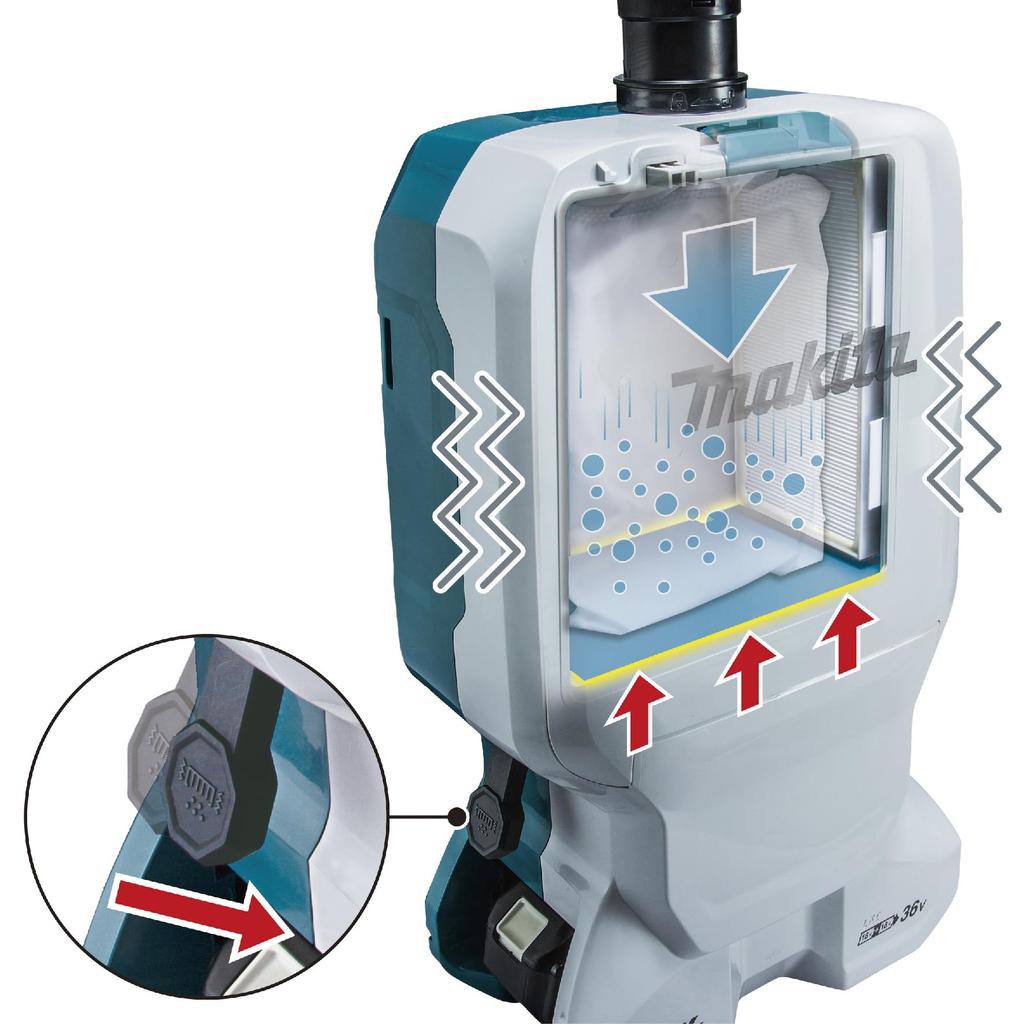 Makita Rechargeable Backpack Cleaner VC660DZ