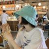 Solid Color Women Fisherman Hat Summer Thin Folding Wide Brim Bucket Hats For Girl Ladies Outdoor UV Protection Sun Hat