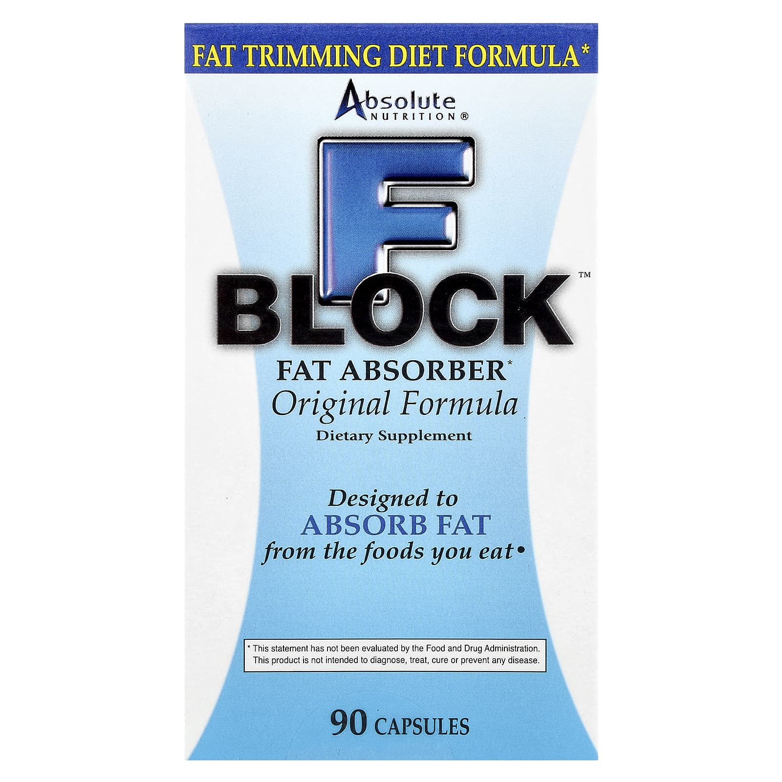 

Fblock™, Fat Absorber, Original Formula, 90 Capsules