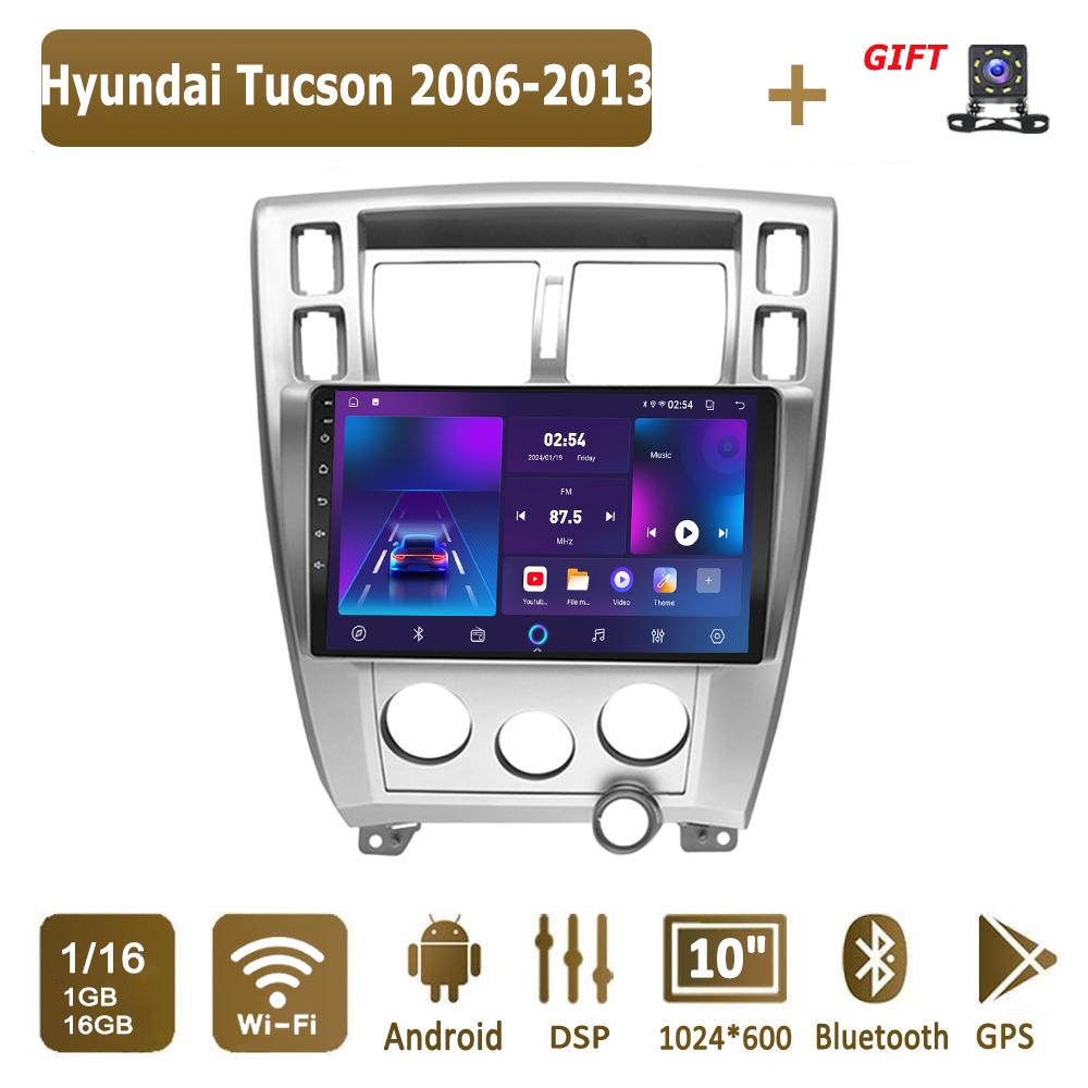 Autorádio s Androidem pro Hyundai Tucson 2006-2013, multimediální přehrávač, hlavní jednotka, stereo, GPS navigace, BT, WIFI, 1+16GB