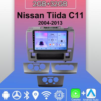 Android Carplay Car Radio For Nissan Tiida C11 2004-2013 Multimedia Player Head Unit Stereo GPS Navigation BT WIFI 2+32GB