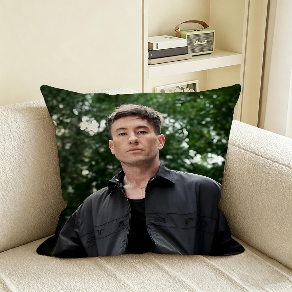 B-Barry Keoghan Cushion Cover Natural Linen Pillowcase Set, All-In-One Decor For Sofa, Bedroom & Chair