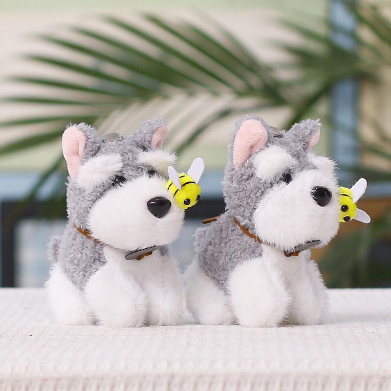 Plush Dog Keychain With Pp Cotton Filling For Cute Animal Bag Charm Decor