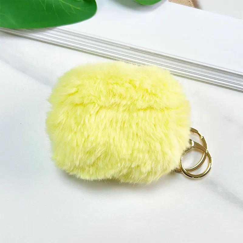 Cute Fluffy Winter Earphone Case For Apple Airpods 1 2 Pro Cover Fashion Lovely Headphones Fur Cases For Airpods 3 Charging Box