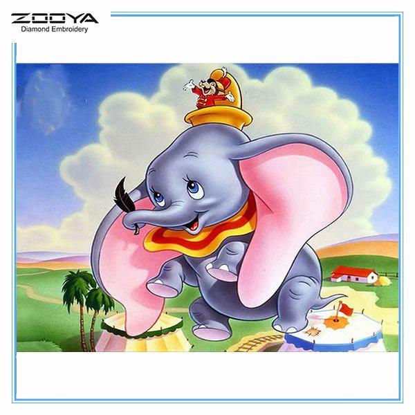 

ZOOYA DIY 3D Алмазная вышивка Крестиком Главная Декор Слон