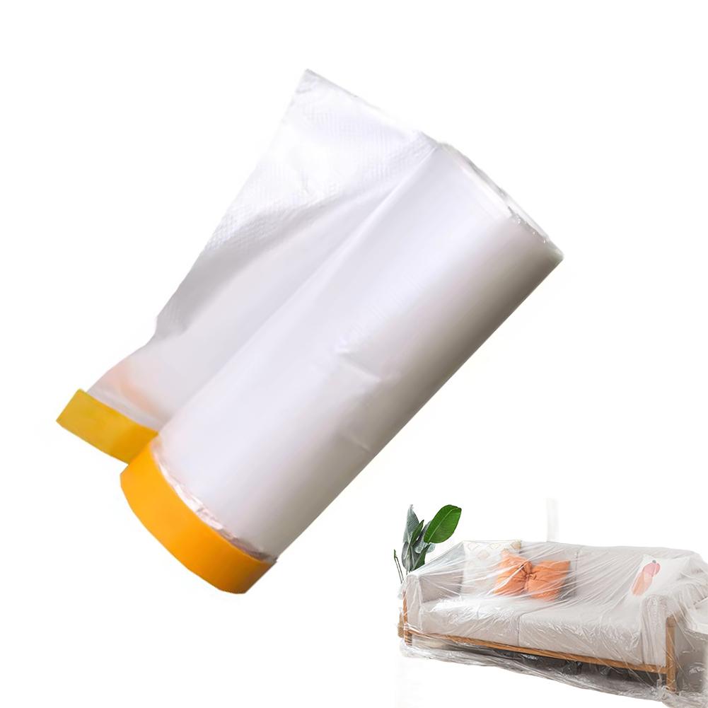 55/110CM 2M Washi PE Dustproof Film Self-Adhesive Plastic Masking Film Car Beauty Repair Masking Film Decor Wall Paint Cover