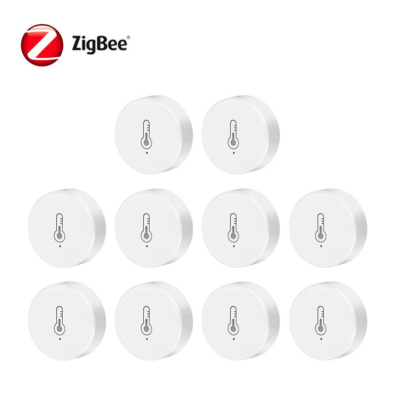 Tuya ZigBee Real Time Temperature And Humidity Sensor Work With Alexa Google Home Smart Home Smart Life/Tuya Smart App Control
