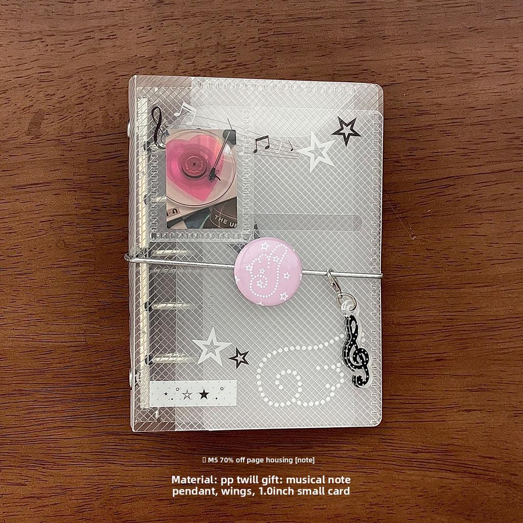 Mode Neues Produkt Loseblattbuch Innenseiten Zubehör Handbuch Aufbewahrungsbuch PP Hülle Mini-Kartenbuch Tragbar Innentasche