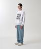 MAHAGRID Splatter Sweatshirt Light Gray(Mg2Fsmm443A)