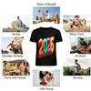 2026 New Year Themed Colorful Number Print Casual Loose Top Pure cotton T-shirt