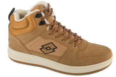 Lotto Prehna Fur, Męskie brązowe sneakersy