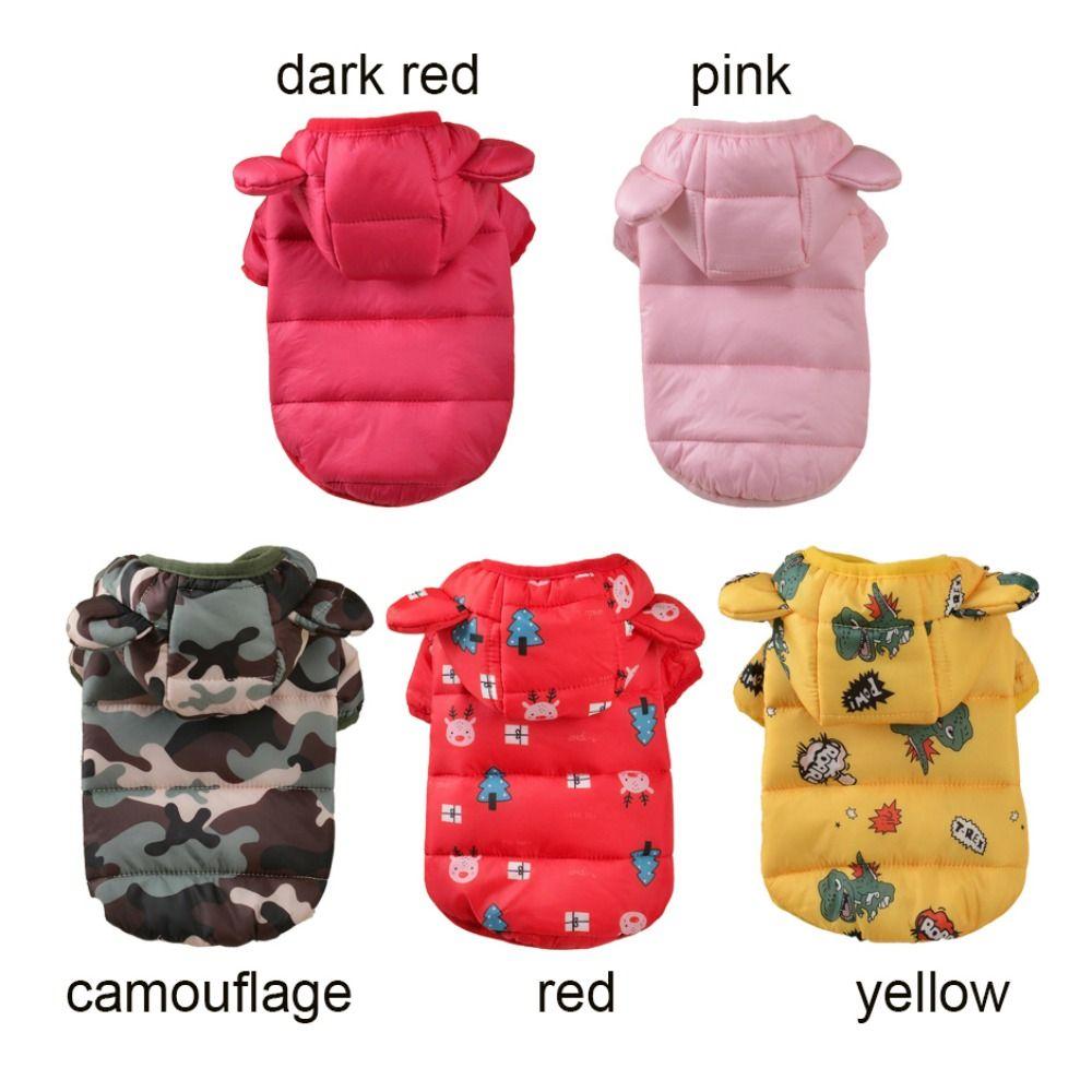 Cotton Puppy Warm Hoodie Soft Pet Warm Down Jacket Pet Dog Clothes Dog Bread Jacket  Winter