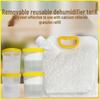 Recharge réutilisable absorbant l'humidité pour déshumidificateurs - Idéal pour les armoires et les chambres d'étudiant