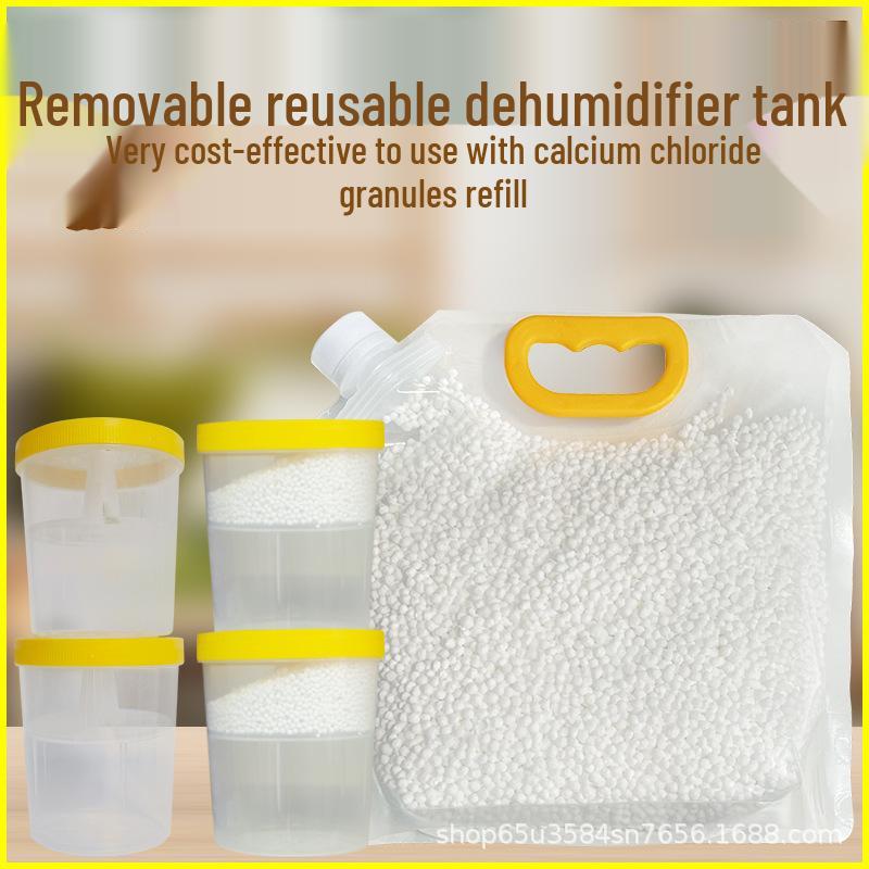 Recharge réutilisable absorbant l'humidité pour déshumidificateurs - Idéal pour les armoires et les chambres d'étudiant