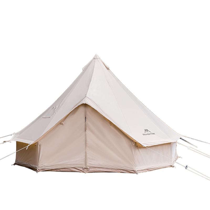 Quick-Setup Mountain Guest Mongolian Yurt Tent - Large Double-Layer Cotton, Rainproof & Sun-Protected for Outdoor Camping