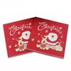 100PCS Christmas Paper Napkins 33X33CM Disposable Snowman Snowflake Reindeer Dinner Napkins Paper Hand Towels for Christmas