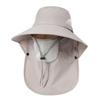 Summer Outdoor Waterproof Breathable Fishing Hat Sun Hat Sunscreen Face Mask Removable Mask Big Eaves Neck Bucket Hat