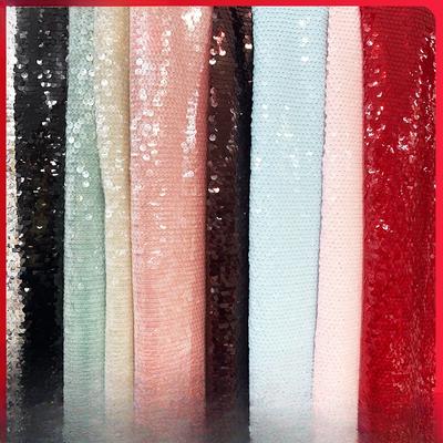 Wide 125cm Thickened 5mm Fishscale Sequin Fabric Show Dress Bead Embroidery Fabric Wholesale for Party Dress Textile Material