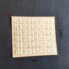 1PC Copper-Nickel Epoxy Filling Sticker 3mm Thickness Chunky Glitter Letters  Resin Mold Decoration