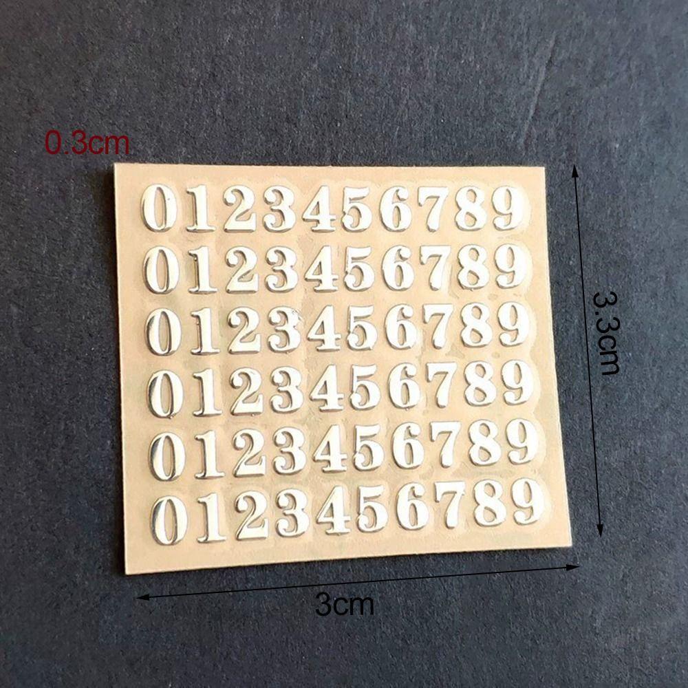 1PC Copper-Nickel Epoxy Filling Sticker 3mm Thickness Chunky Glitter Letters Resin Mold Decoration