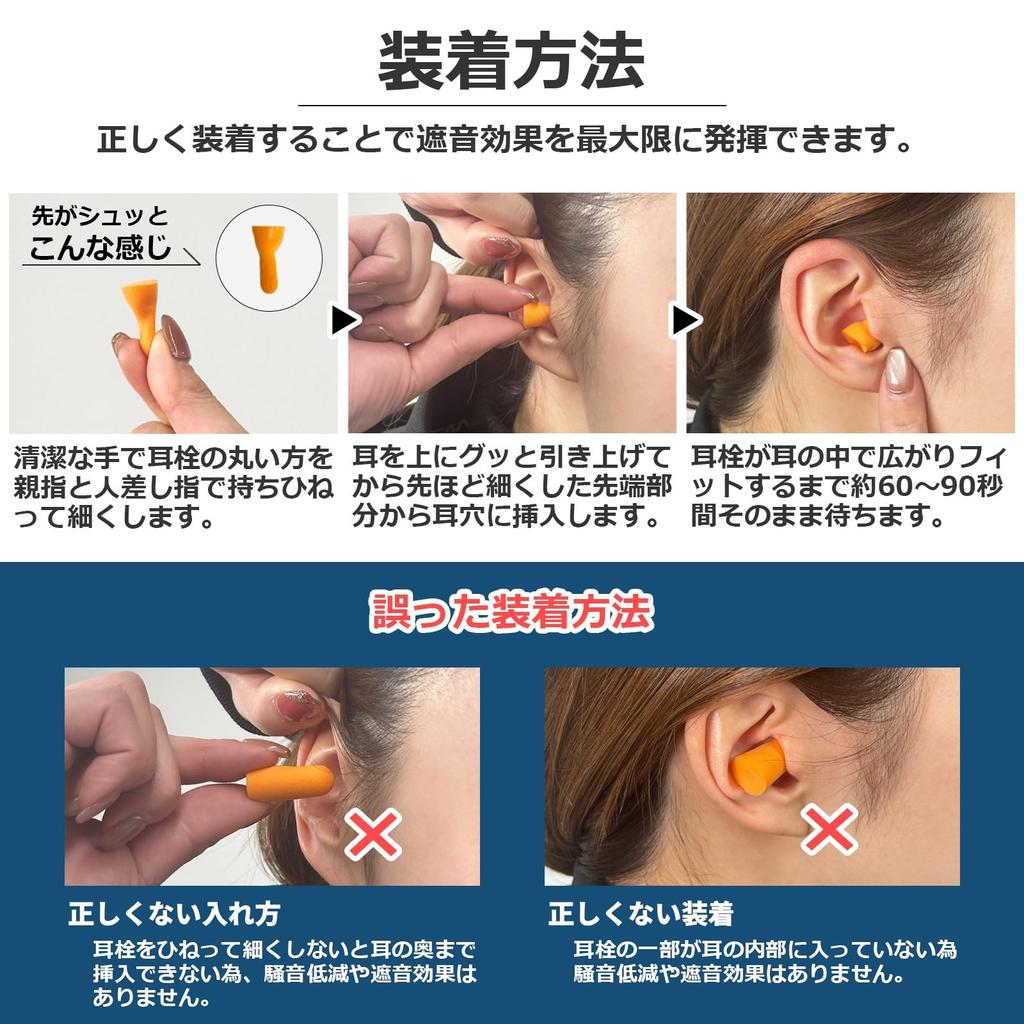 200 Pairs Large Individually Memory Noise Simple Musical Field Soundproofing 200 [mimimori] [CE Certified] Earplugs, (400 Count), Capacity, Wrapped,