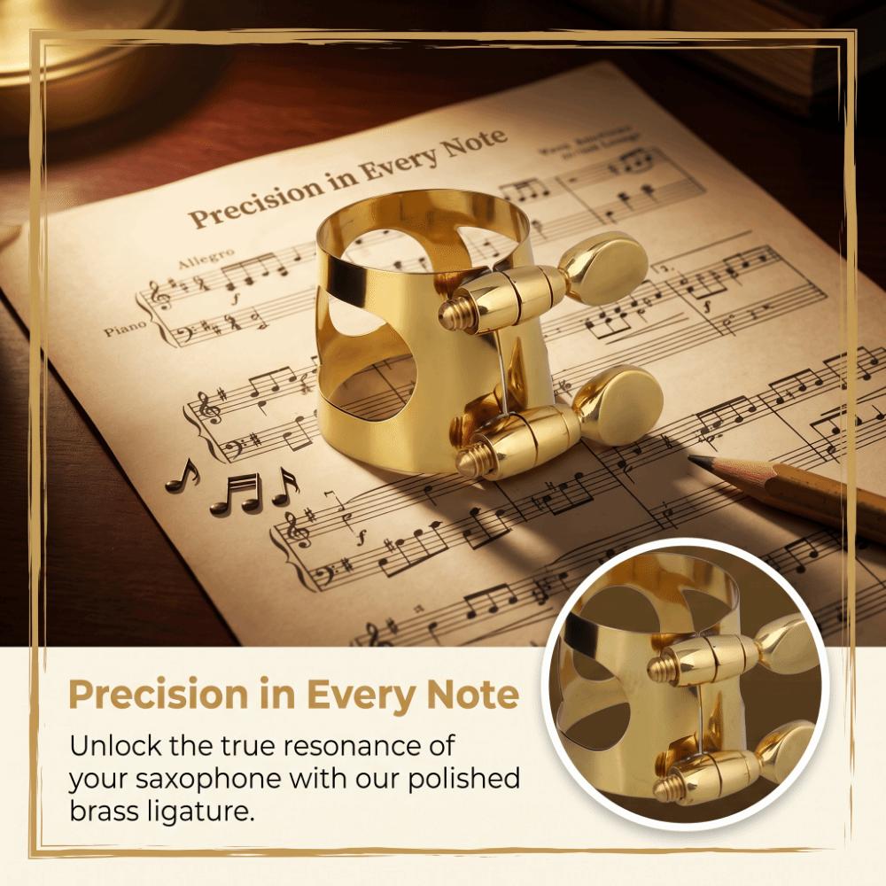 Brass Material Saxophone Tip Clip Adjustable Screw Reed Fastener Soprano Saxophone
