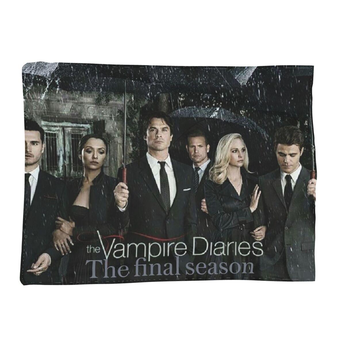 

The Vampire Diaries Damon Salvatore Blankets Soft Warm Flannel Throw Blanket Bedspread for Living room Picnic Travel Home Sofa 80x120cm