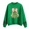 Women's Fashion Casual Round Neck Long Sleeve Christmas Printed Sweatshirt