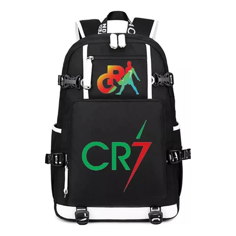 Star Cr7 Surrounding Large-Capacity General Backpack Multi-Functional Leisure Student Schoolbag