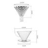 Portable Transparent Hand Brewed Coffee Filter Cup Cone Shaped Resin Coffee Dripper BPA Free Manual Coffee Funnel Picnic